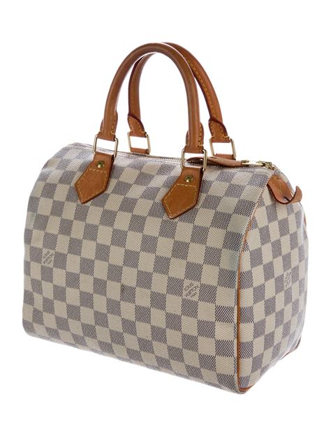 louis vuitton speedy damier azur patina|louis vuitton speedy bandoulière 25.